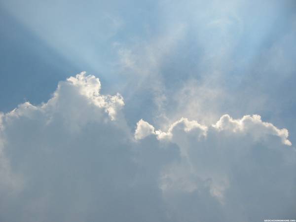 Clouds on NY Thruway after flooding